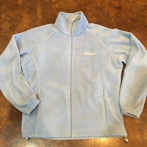 baby, baby blue!  Columbia fleece jacket